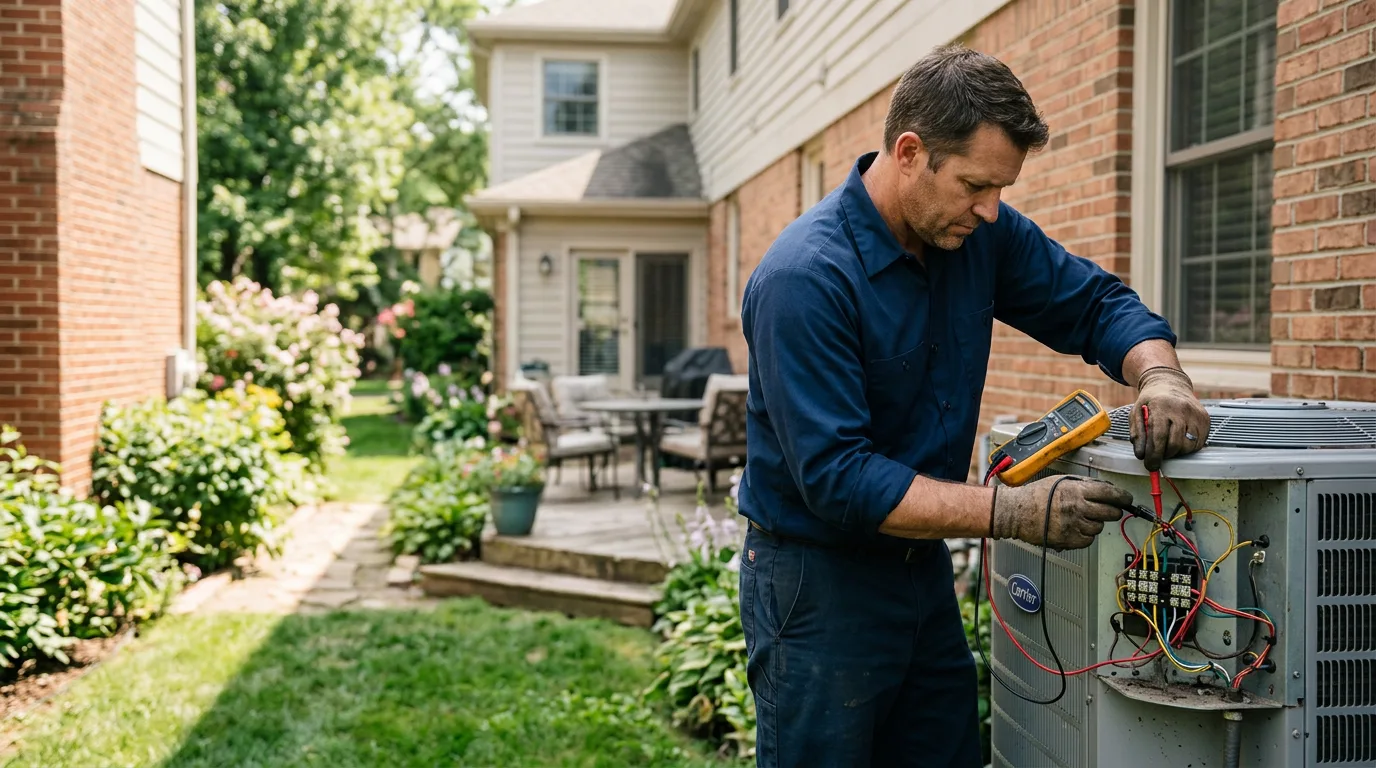 HVAC technician working near Saint Albans, NY